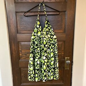 The North Face Black and Green Halter Dress